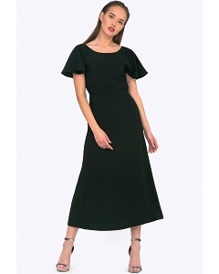 Длинное нарядное платье чёрного цвета Emka PL599/banksy