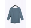 Свободная блуза цвета морской волны Emka B2538/carry