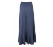Длинная синяя юбка из трикотажа Zaps Halie