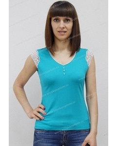 Летняя блузка бирюзового цвета Sunwear N94-3
