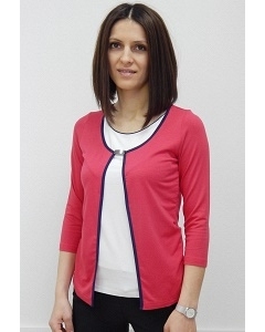 Красная блузка-обманка Sunwear N03-4