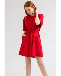 Короткое платье красного цвета Emka PL861/kadu