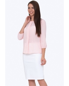 Классическая юбка-карандаш белого цвета Emka Fashion 663/alveta
