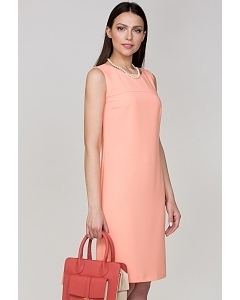 Летнее платье персикового цвета Emka Fashion PL-423/gisele