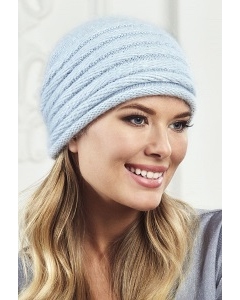 Женская шапка голубого цвета Landre Агата