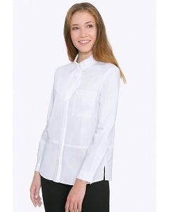 Белая женская рубашка Emka B2266/vonda
