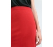 Красная юбка в мелкий белый горошек Emka S773/oktavian