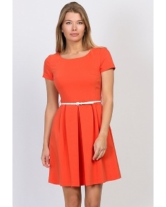 Платье морковного цвета Emka Fashion PL-498/safran