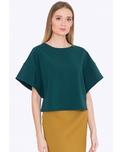 Зелёная блузка с широкими рукавами Emka B2202/eloisa