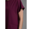 Бордовое платье без подкладки Emka PL631/chicago