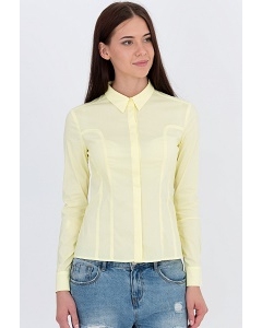 Рубашка жёлтого цвета Emka Fashion b 2102/minna
