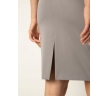 Классическая юбка-карандаш серого цвета Emka S773/hiksel