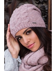 Розовая женская шапка Kamea Violeta (коллекция 2018)