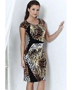 Леопардовое платье Topdesign | A3 162
