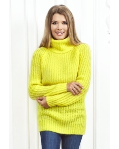 Женский свитер лимонного цвета Andovers Z284