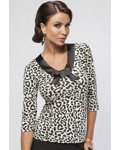 Леопардовая блузка Enny 16005