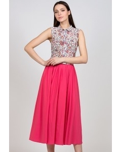 Длинная розовая юбка Emka Fashion 543-lobida