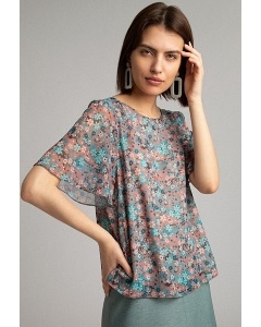 Легкая блуза с цветочным принтом Emka B2513/henson