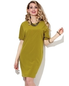 Платье оливкового цвета Donna Saggia DSP-83-9
