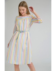 Платье в разноцветную полоску Emka PL973/yankee