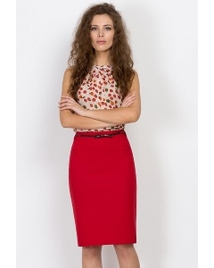 Красная юбка-карандаш Emka Fashion 559-adelina