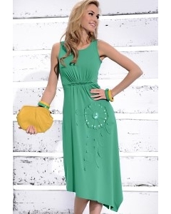 Длинное зеленое платье Zaps Magnolia