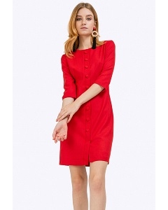 Красное платье на подкладке Emka PL849/bendigo