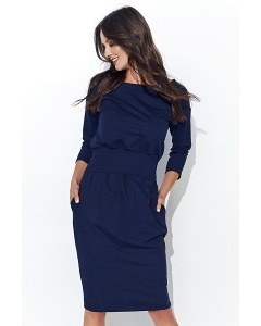 Платье тёмно-синего цвета Nuninou NU107