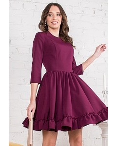 Платье винного цвета Donna Saggia DSP-476-87