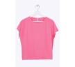 Блузка-бочонок розового цвета Emka B2378/cristall