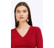 Трикотажная блузка красного цвета Emka B2448/marisa