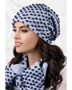 Женская шапка синих оттенков Kamea Grosseto