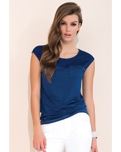Польская летняя блузка синего цвета Zaps Lonnie