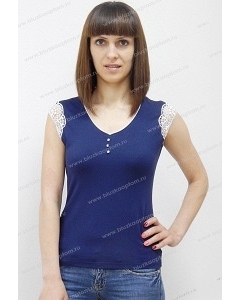 Летняя блузка синего цвета Sunwear N94-3