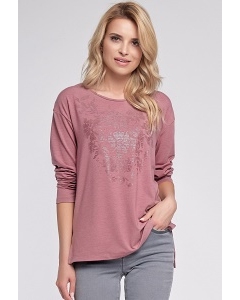 Розовая трикотажная блузка Sunwear O07-5-18