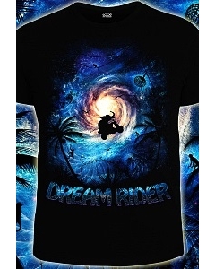 Мужская футболка Dream Rider (Светится в темноте и ультрафиолете)