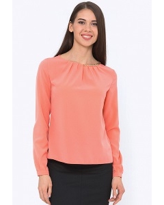 Легкая блузка кораллового цвета Emka b 2117/rezara