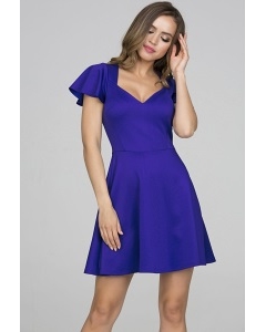 Коктейльное платье насыщенного синего цвета Donna Saggia DSP-319-7t