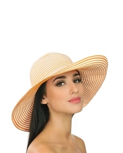 Оранжевая летняя шляпа Del Mare 025-14