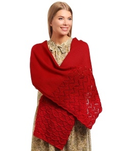 Красный женский шарф Landre Женевьев