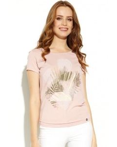 Розовая трикотажная блузка Zaps Inkeri