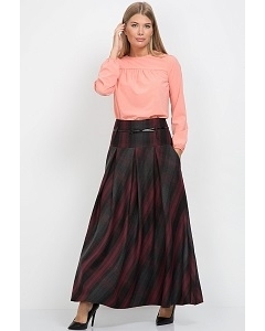 Длинная юбка в клетку Emka Fashion 427-miloslava