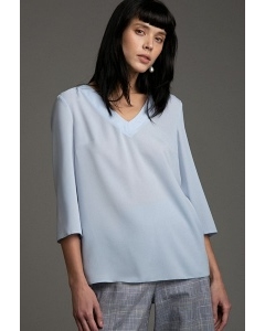 Голубая блуза свободного кроя Emka B2502/lubomila