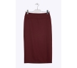 Бордовая юбка-миди на широкой кокетке Emka S779/tanzana