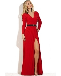 Длинное платье красного цвета Donna Saggia DSP-81-29t
