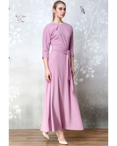 Длинное розовое трикотажное платье Flaibach 203W7