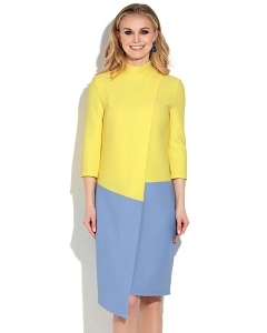 Двухцветное платье Donna Saggia DSP-263-54t