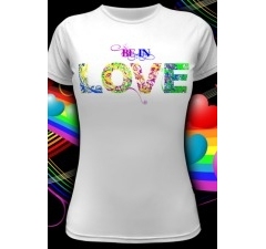 Женская клубная футболка Be in love