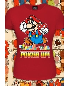 Женская футболка Марио (Светится в темноте и ультрафиолете)