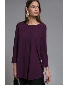 Фиолетовая удлиненная блузка Emka B2510/lanik